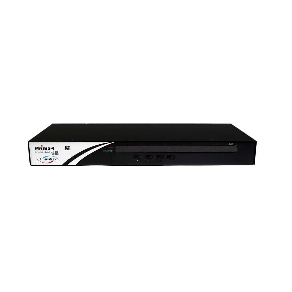Prima 4-Port USB/PS2 KVM Switch 19-Inch Rackmount 1U with OSD and Daisy Chain (LKV-9304)