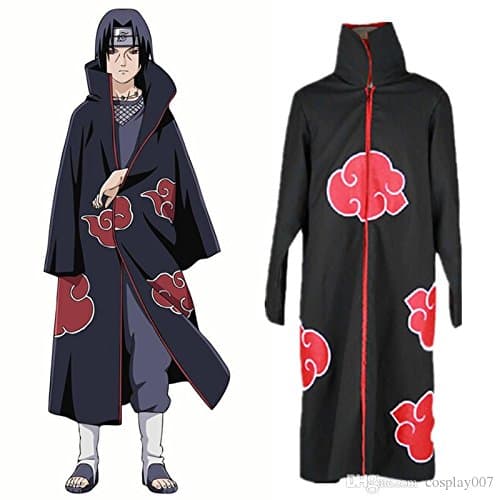 Naruto Cosplay Akatsuki Ninja Costume Orochimaru Uchiha Sasuke Itachi (L)