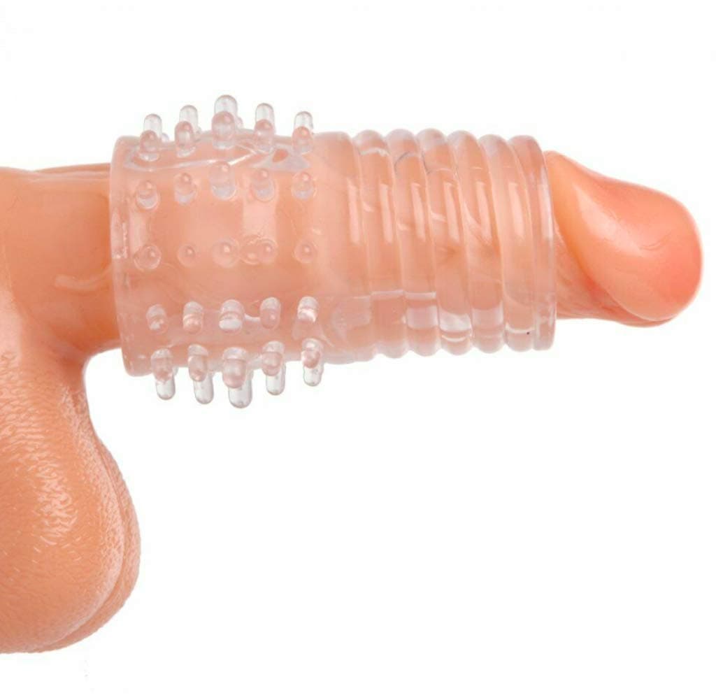 CollectProd Ribbed Textured Thicker Shaft Enlarger Sleeve Extension Girth Enhancer Extender Num 1c74