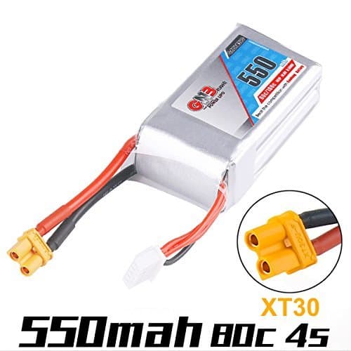 550mAh LiPo Battery 4S 14.8V 80C Rechargeable Battery XT30 Plug Connector for FPV Racing Drone RC Quadcopter Airplane