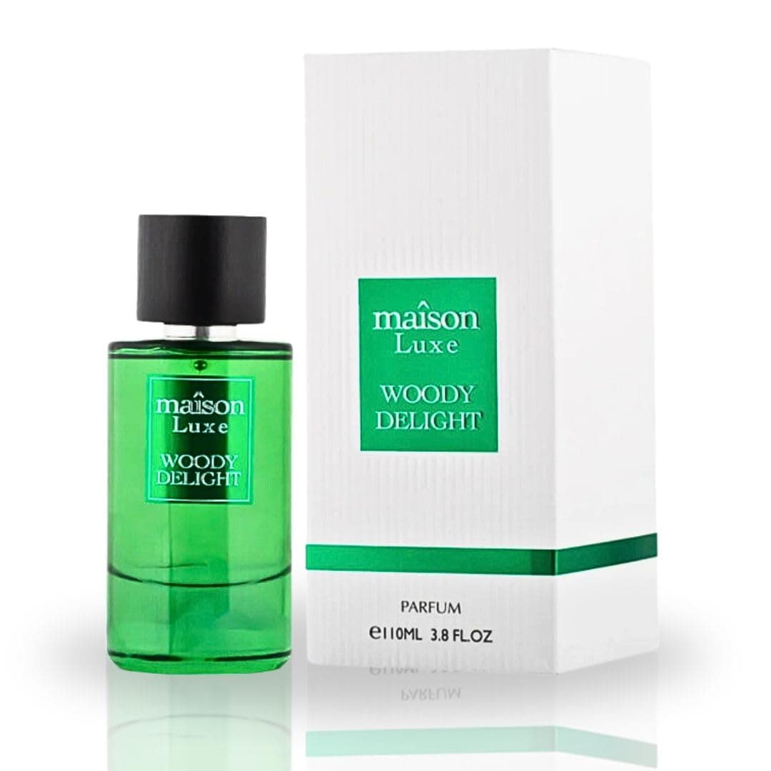 Hamidi MAISON LUXE WOODY DELIGHT Eau De Parfum Spray 110ML (3.8 OZ) Long Lasting Perfume for Women & Men, Indulge Yourself In The Essence Of Nature with this Captivating Fragrance, Unisex Perfume