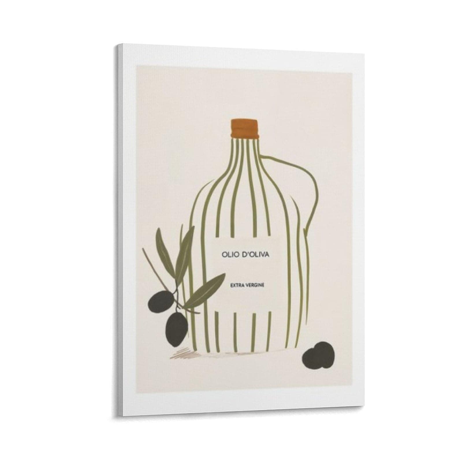 Olio D'Oliva Poster Picture Print Canvas Poster Wall Paint Art Posters Decor Modern Home Artworks Gift Idea 08x12inch(20x30cm)