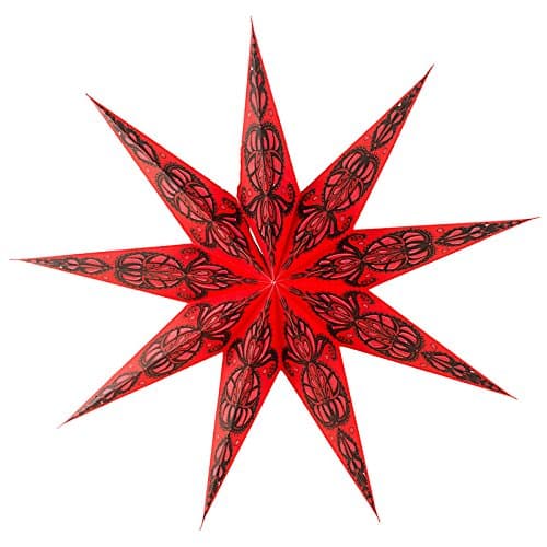 Henry Club Indian Hand Made Paper Star lampshades in scintillating colors and designs