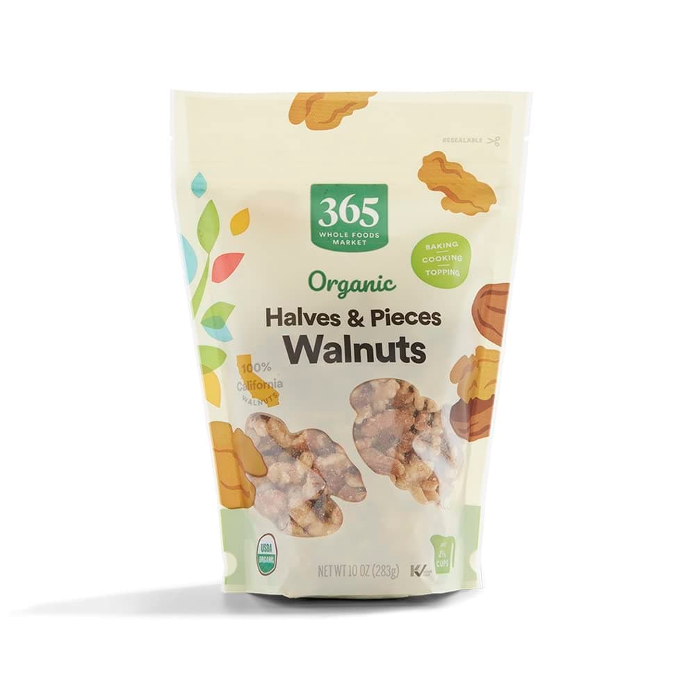 365 by Whole Foods Market, Organic Halves & Pieces Walnuts, 10 Ounce
