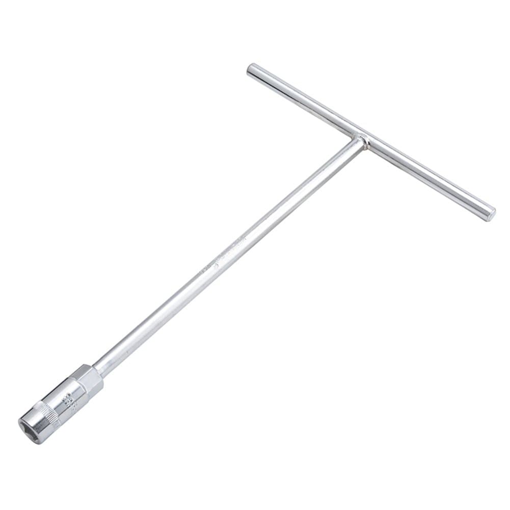 Chytaii T Handle Socket Wrench T Bar Long Reach Handle Hex Socket Wrench T-Grip Hex Key Angle Wrench Screwdriver Spanner Metric Plug Removal Nut Spinner Hand Tool 13mm