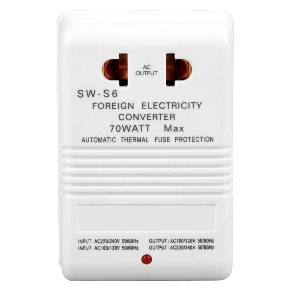 Voltage Converter 70W 110V/120V to 220V/240V Step Up Down Travel Adapter Transformer (CN Standard Plug)