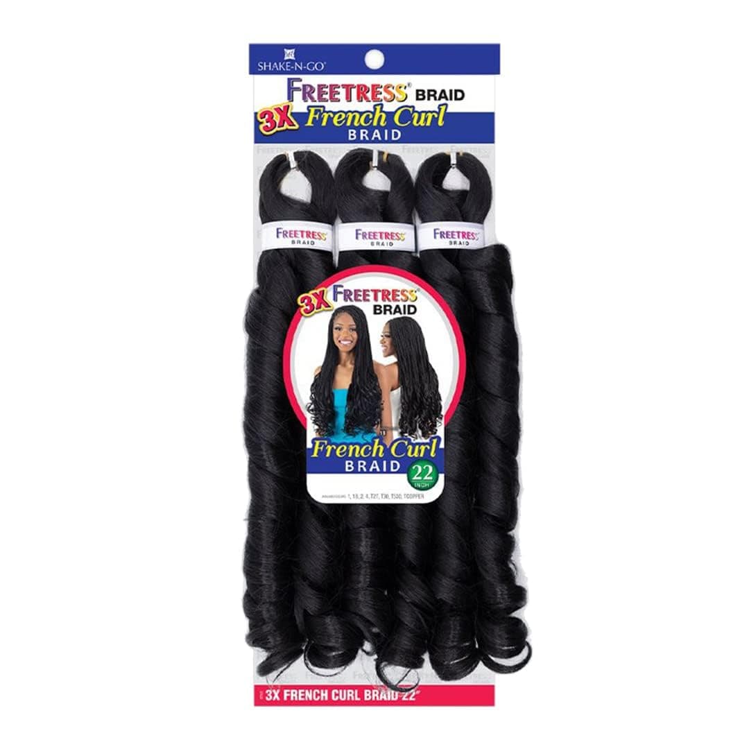 Freetress 3X French Curl Braid 22" (5 Pack, 1)