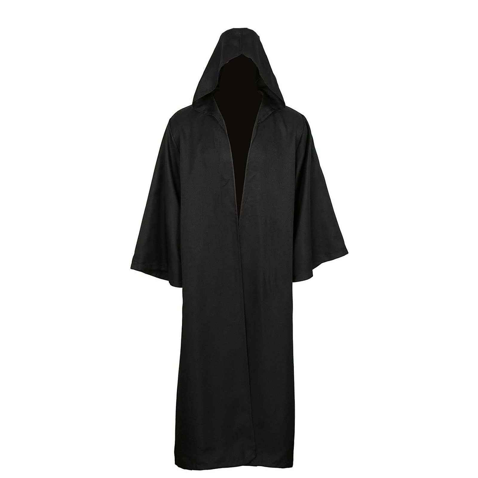 kinstell Uniform Hooded Robe Knight Suits Black Tunic Uniform Full Halloween Darth Hooded Robe Cloak Cosplay Costume