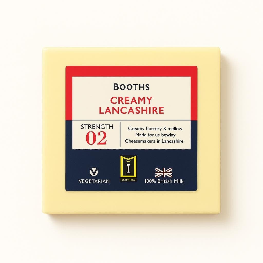 Booths Premium Creamy Lancashire Cheese, 250g