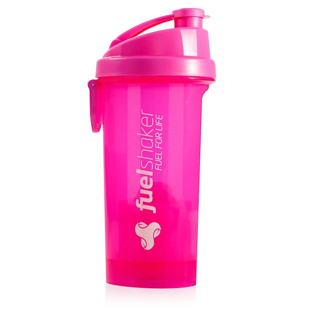 FUELSHAKER Ice Series Shaker Bottle with Fueler. 2016 Model (Ice Pink)