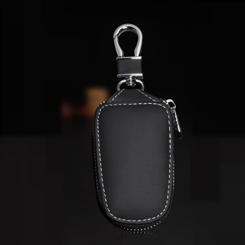 Car Key Chain Bag Protection Leather Car KeyChain Coin Holder Auto Key Keyring Wallet for Women and Men