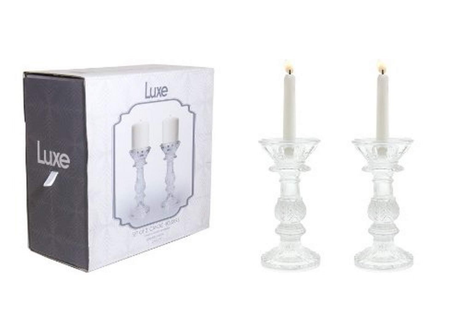 Fifth Avenue Luxe Leaf Candle Holders, Set of 2