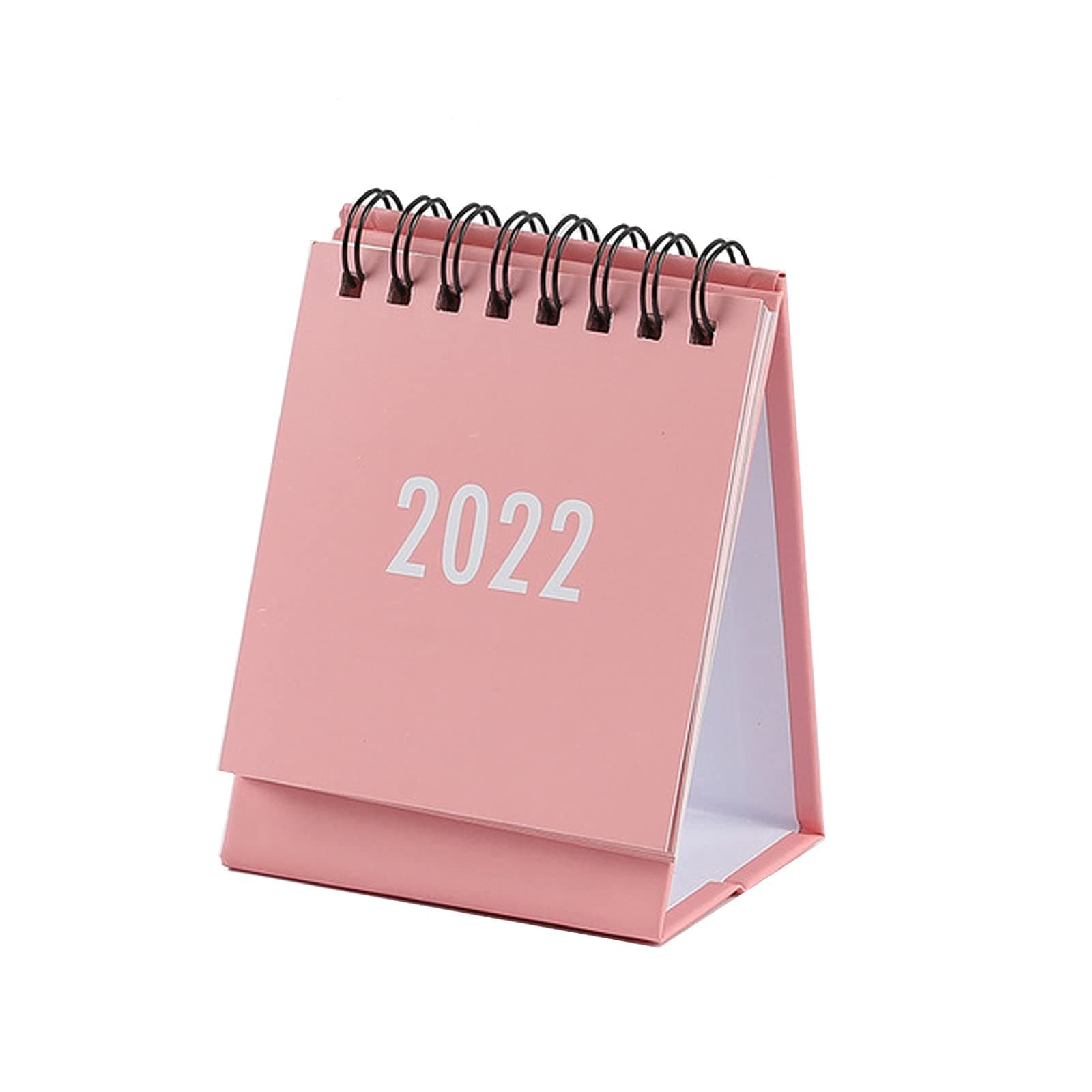 Dreamty Mini Desk Calendars from Sep. 2021 - Dec. 2022 Pocket Calendar 3" x 3.8" Standing Flip Steel Coil Yearly Daily Schedule Business Planner (Pink, mini)