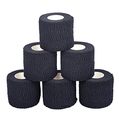 Oly Grip: Weightlifting Thumb Hook Grip Cotton Tear Stretch Tape (6 Rolls) - Weight Lifting - Crossfit - Gymnastics - Keep Fingers and Hands Safe During Workout