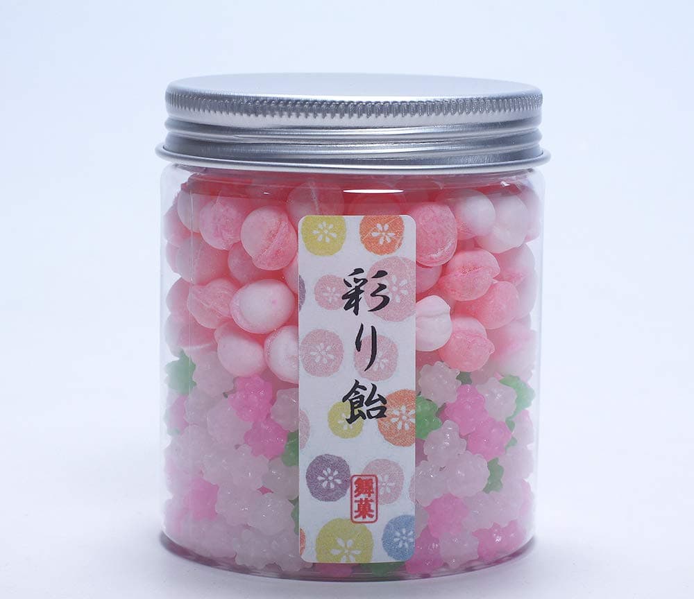 Crystal series KONPEITO & Soda candy 2 layers Japanese Candy with Bottle Container (Sakura & Strawberry soda)