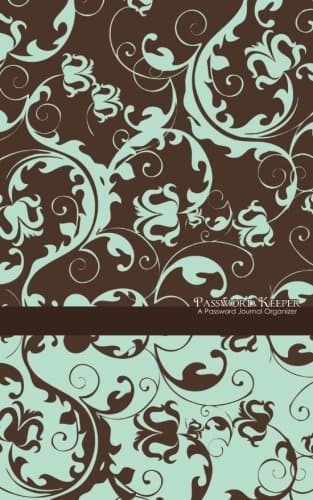 Password Keeper: A Password Journal Organizer (blue & brown floral) Diary – Organizer, December 18, 2013