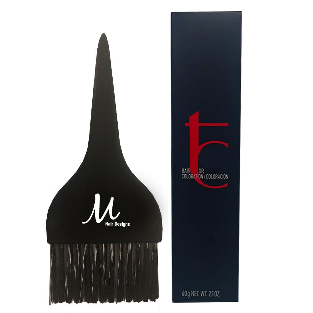 Topchic 7NN Mid Blonde/Extra Permanent Hair Color | Topchic Hair Dye 2 Ounce and M Hair Designs Tint Brush (Bundle)