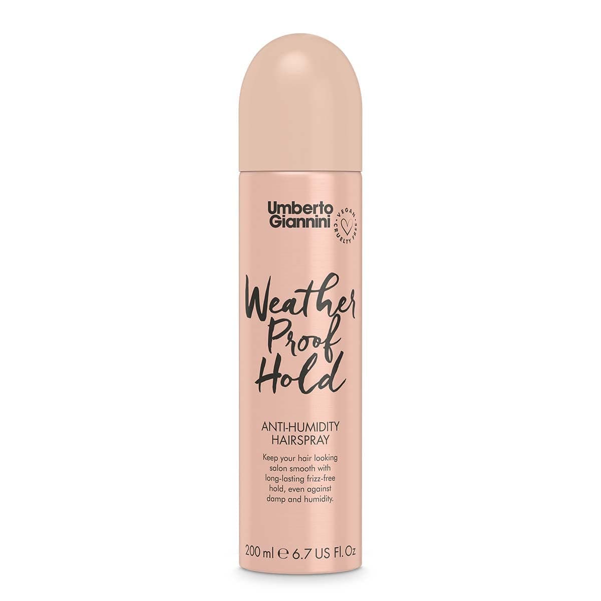 Umberto Giannini Weatherproof Finish, Vegan & Cruelty Free Anti-Humidity Hairspray, 200 ml