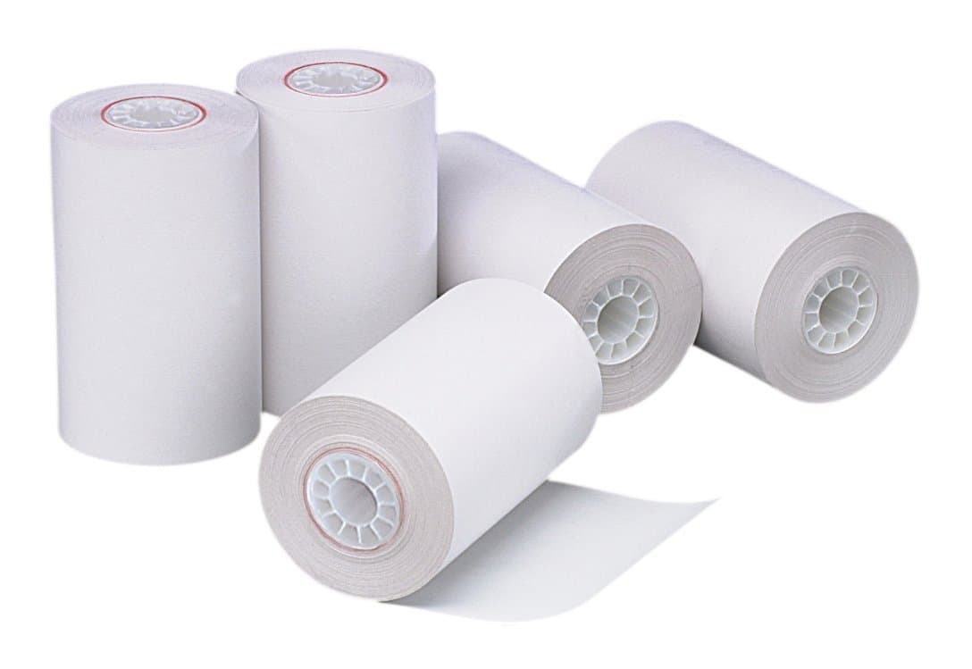 PM CompanyPerfection One Ply Bond Rolls, for Verifone Eclipse Machines, 3 X 85 Feet, White, 50 Rolls to Carton (09228)