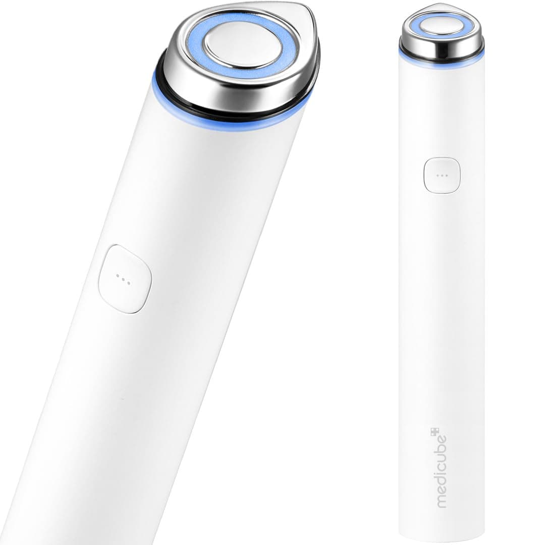 Booster Pro Mini White | Home, Face Care Tool - Glow Booster for Glass Skin, Stimulating Skin Care Absorption, Korean Skin Care