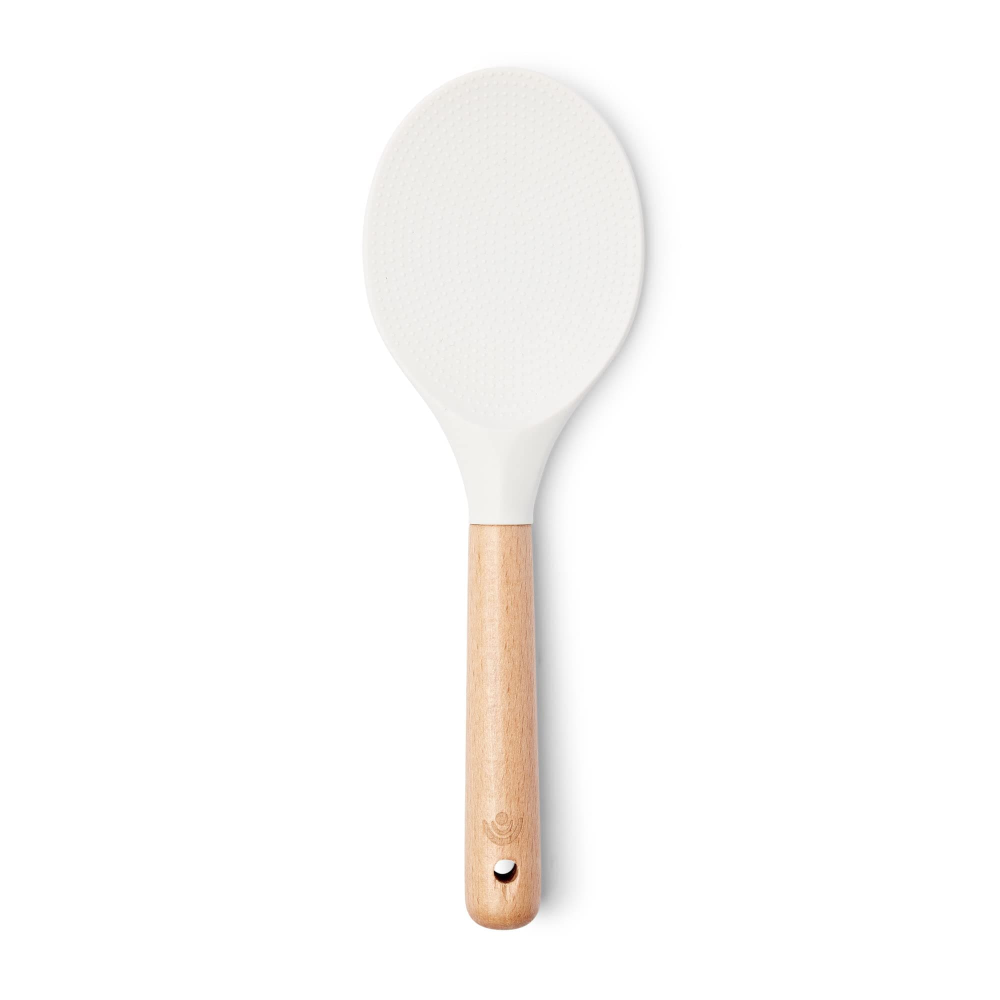 Yum Asia Premium Rice Spatula with Beech Wood Handle and Premium Silicone (Sp...