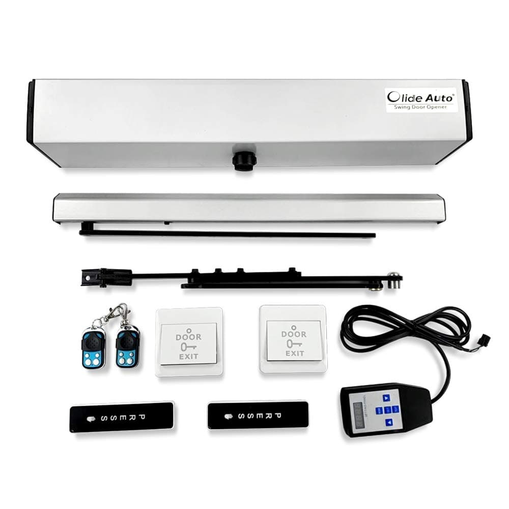 OlideSW100 Swing Door Closer，Automatic Residential/Commercial Door Opener with Hand Programmer