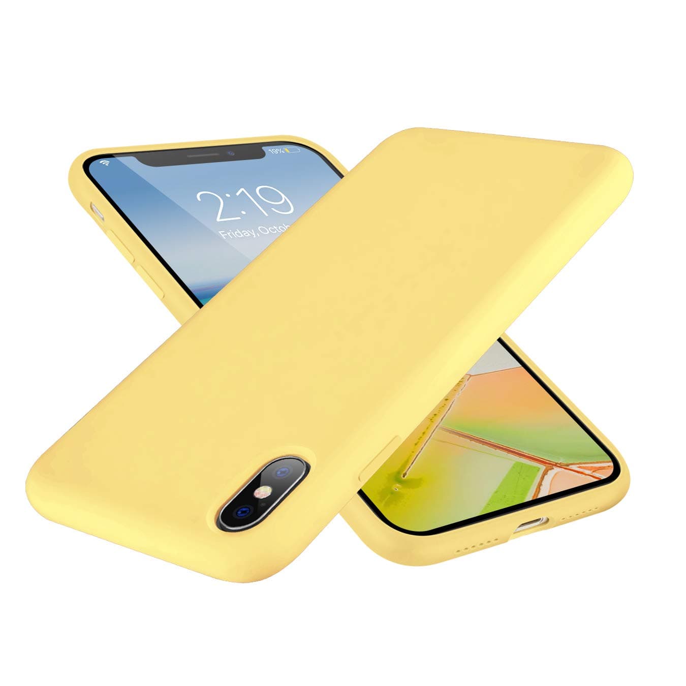 SYMOOCase for iPhone Xs/X,Liquid Silicone Case,Full Body Protection Shockproof Cover Case Drop Protection Case for Apple iPhone X/iPhone Xs 5.8 inch