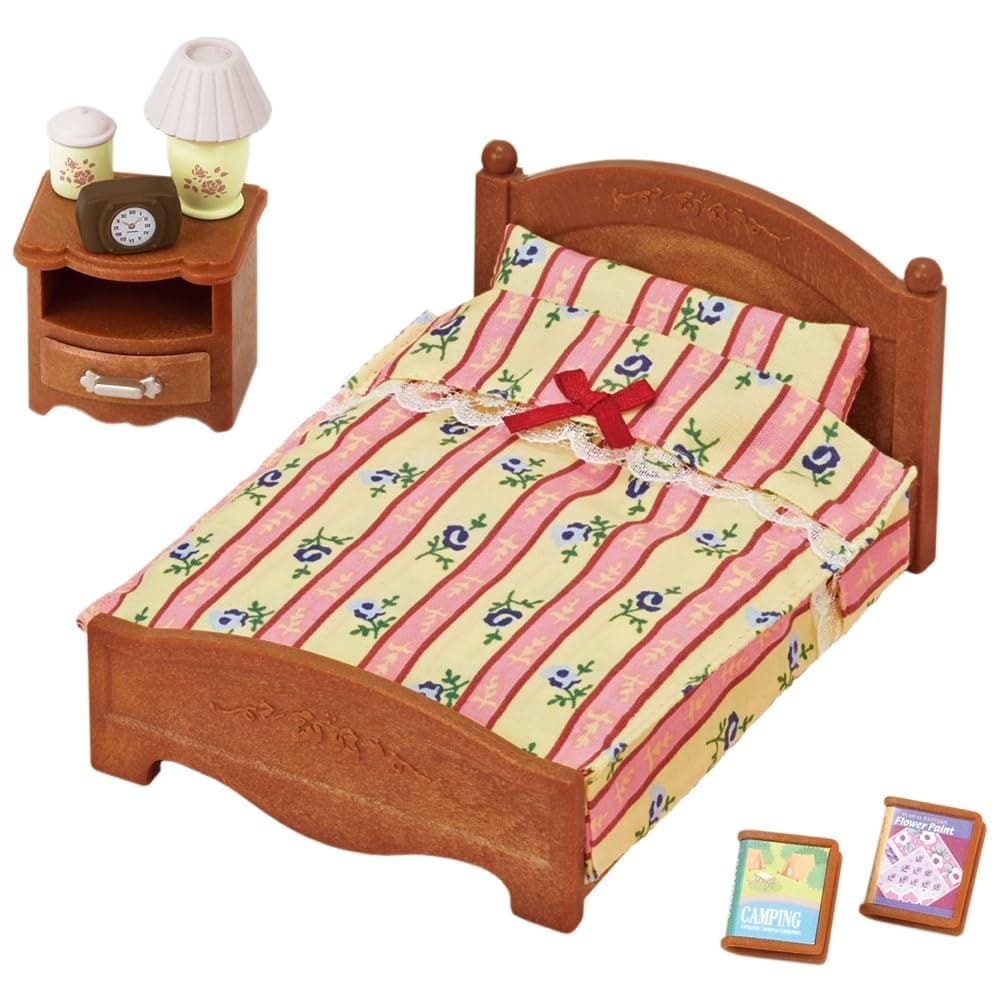 Sylvanian Families Semi-Double Bed, Regular, Multi-Colour, 5019