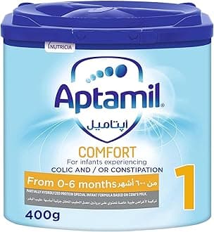 Comfort 1 Infant Formula Milk From 0-6 Months, Dietary Management of Colic & Constipation, Easy To Use Pack, 400g