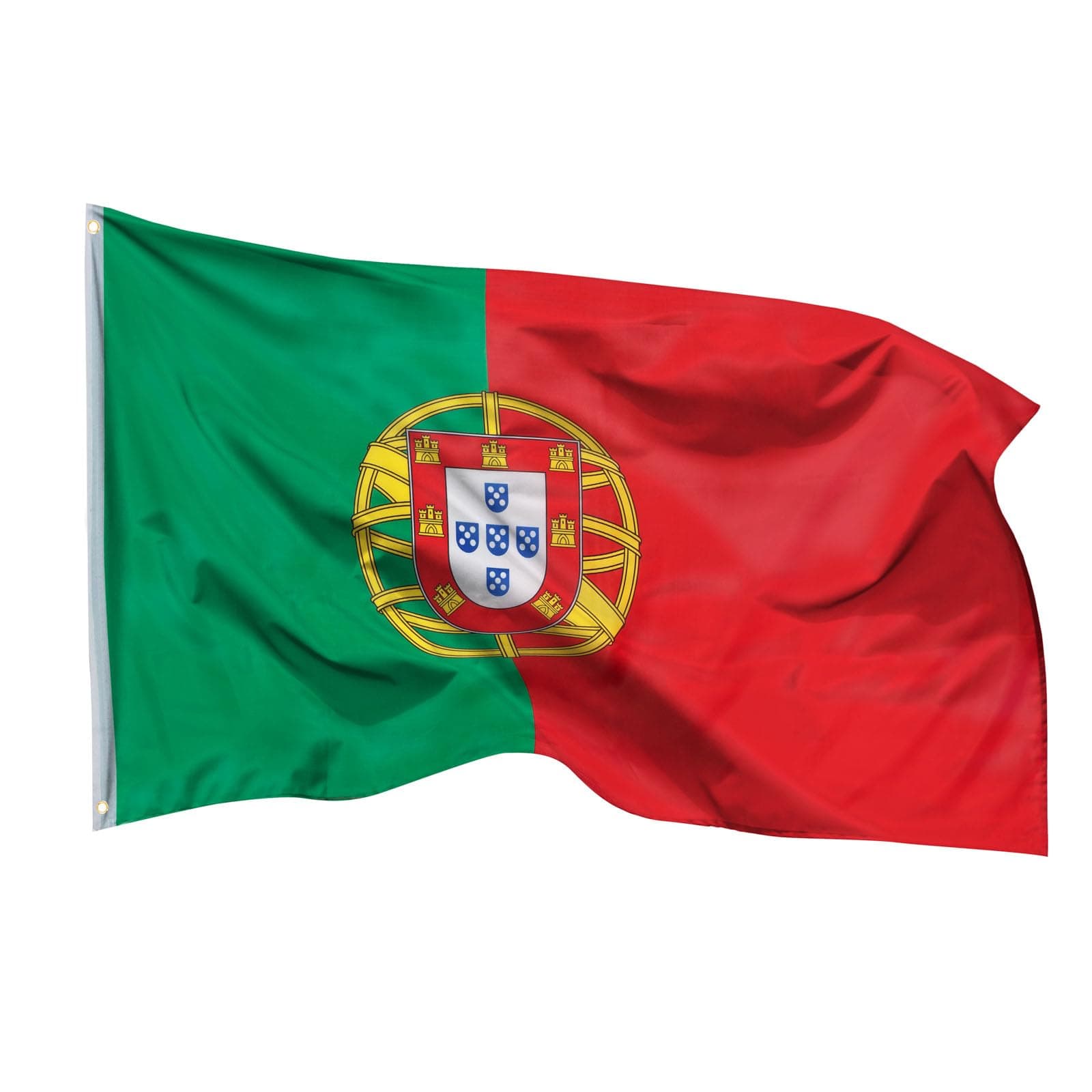 Portugal Flag with 2 Metal Eyelets Weatherproof Portuguese National Flag 90 x 150 cm