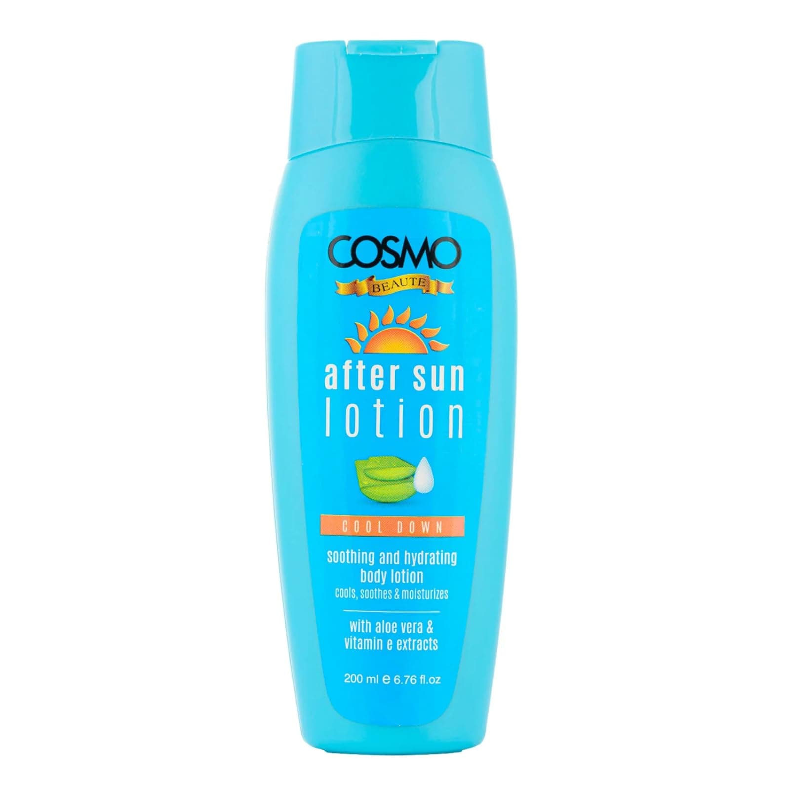 CD COSMO DESIGNS Beaute After Sun Cool Down Body Lotion 200ml, Soothing & Hydrating, With Aloe Vera & Vitamin E Extracts, Unisex