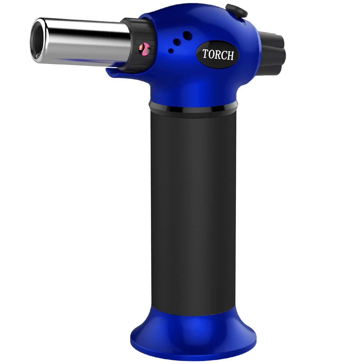 AMRIU GF-879 Micro Butane Torch Lighter, Refillable Kitchen Blow Torch with Safety Lock & Adjustable Flame for Creme Brulee, Meat, Seafood BBQ and Baking