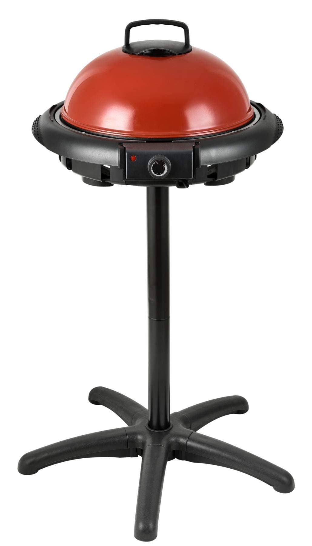 Team Kalorik Electric Standing Grill with Round Lid, Grill Plate Diameter: 39 cm, 1600 W, Black/Red, TKG GRB 1003