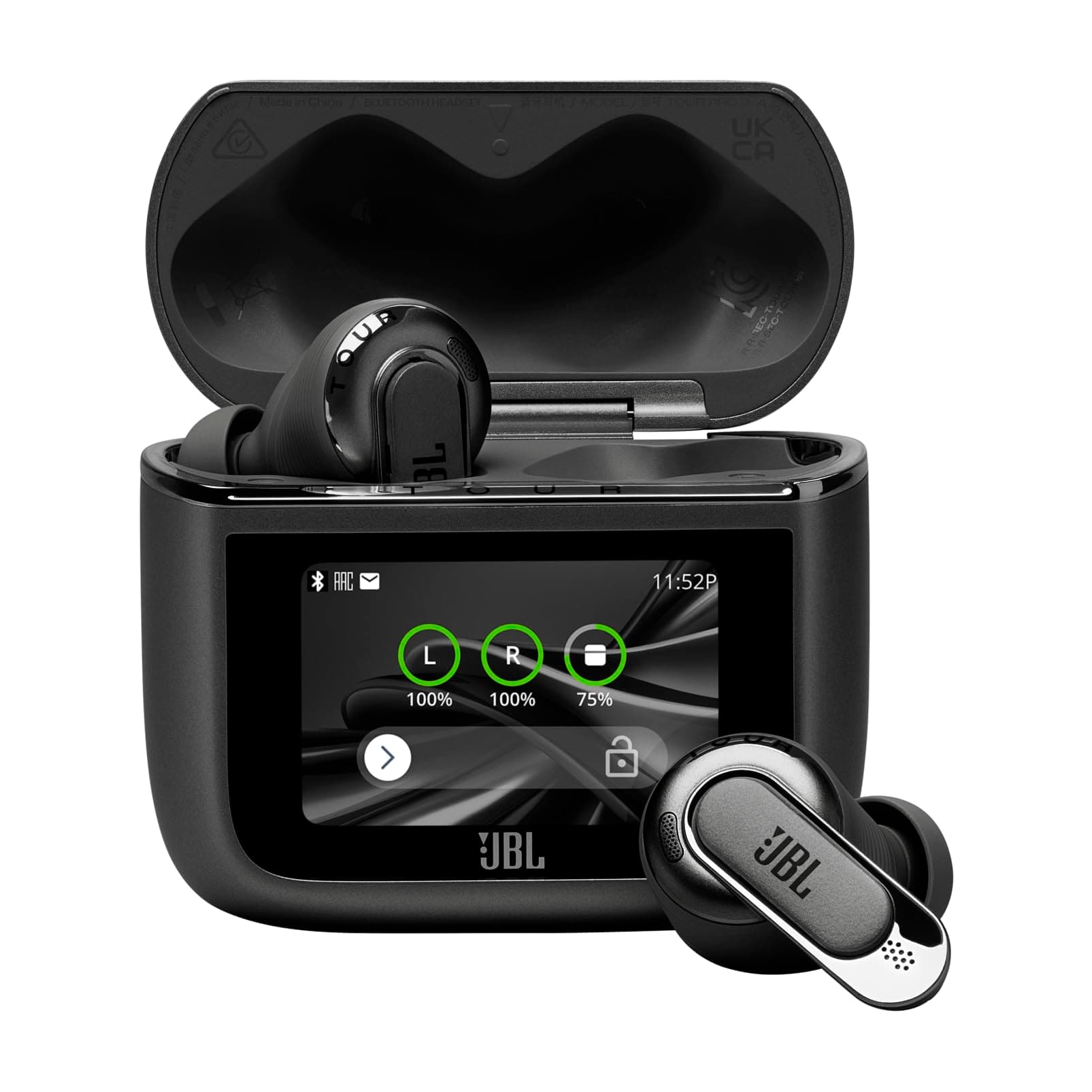 JBL Tour Pro 3 - True Wireless Noise Cancelling Earbuds with Smart Charging Case™ - Black