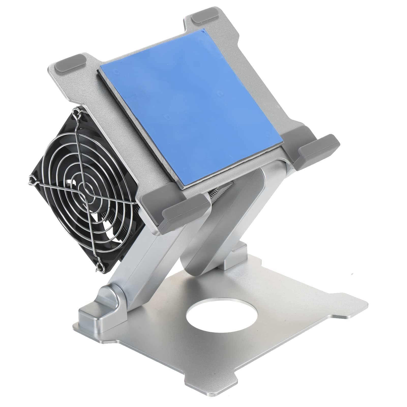 VOUVOU Tablet Stand Holder Laptop Cooler Heatsink Device with Cooling Fan Height & Angle Adjustable Low Noise for Tablet & Laptop up to 13-inch