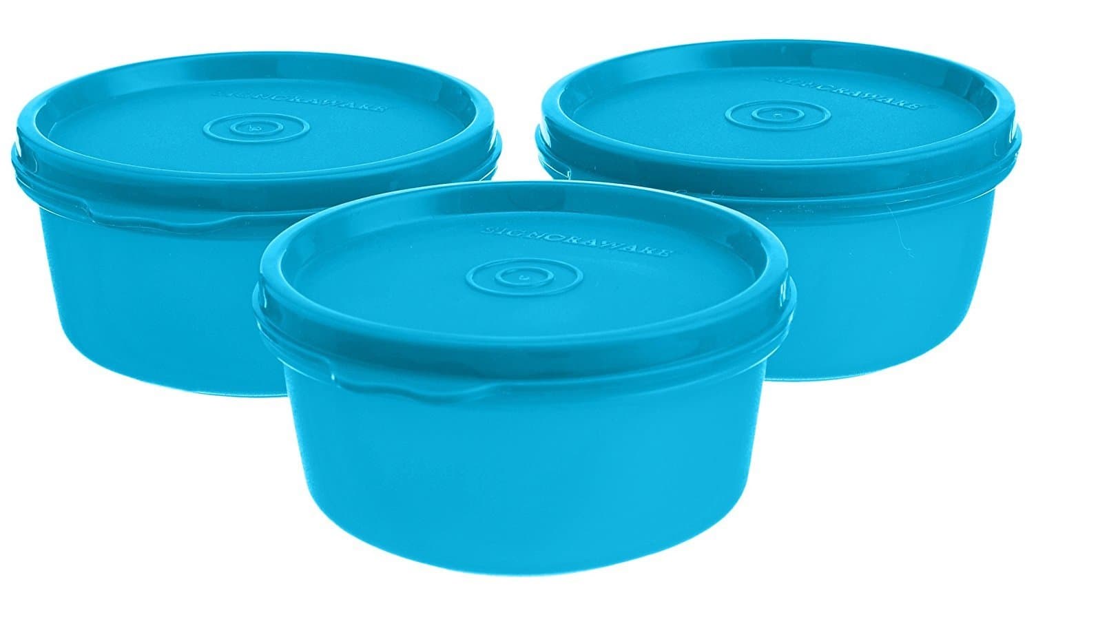 Signoraware Tiny Wonder Container Set, 200ml, Set of 3, T Blue