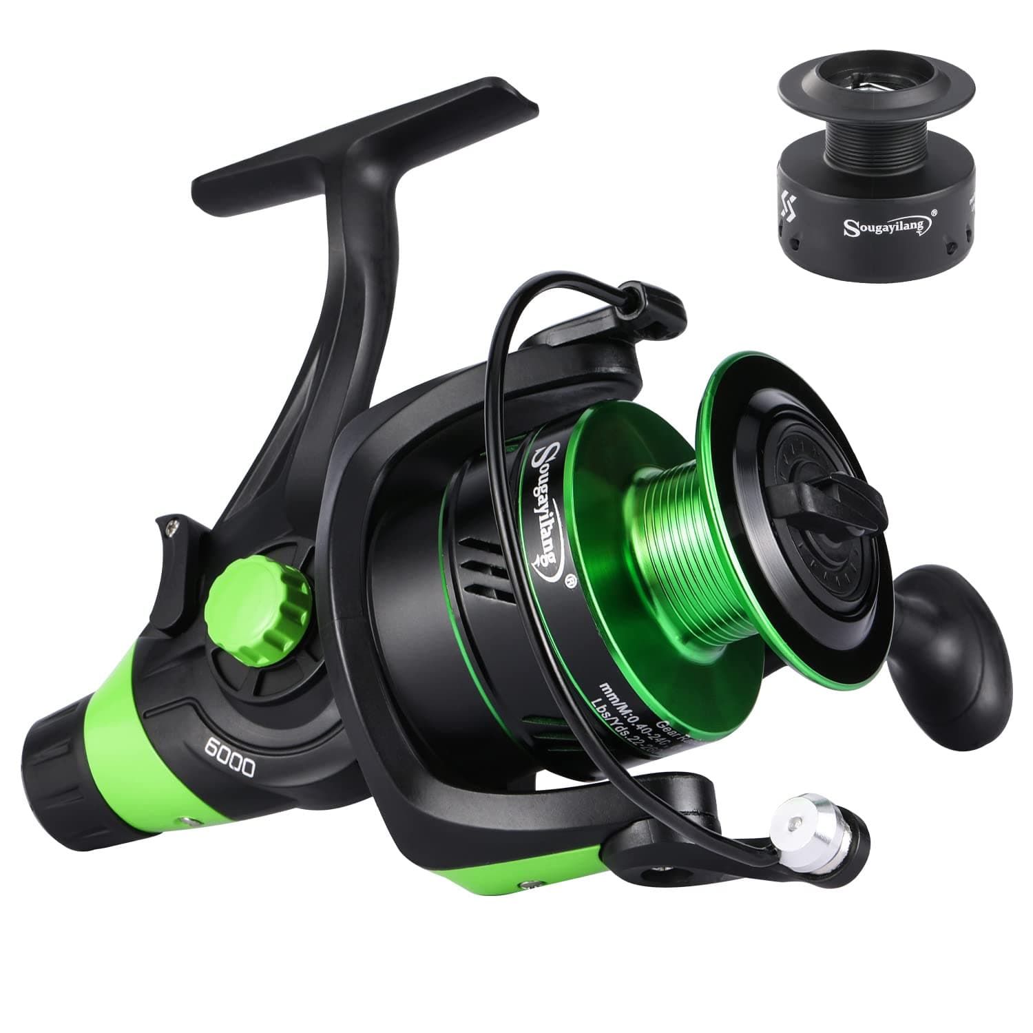 Sougayilang Carp Fishing Reel 13+1 Stainless Steel BB Bait Feeder Spinning Reel for Freshwater and Saltwater