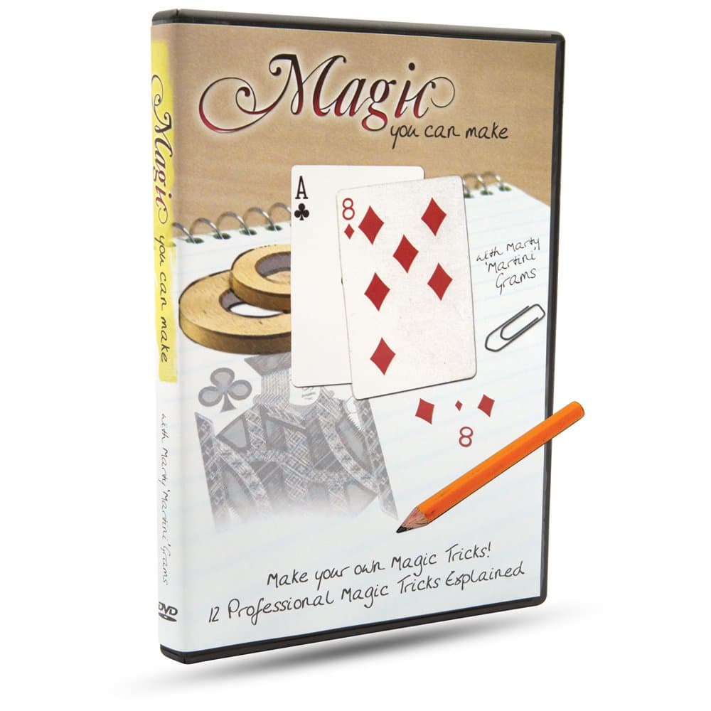 Magic You Can Make with Marty "Martini Grams, DVD - 12 Professional Magic Tricks Explained