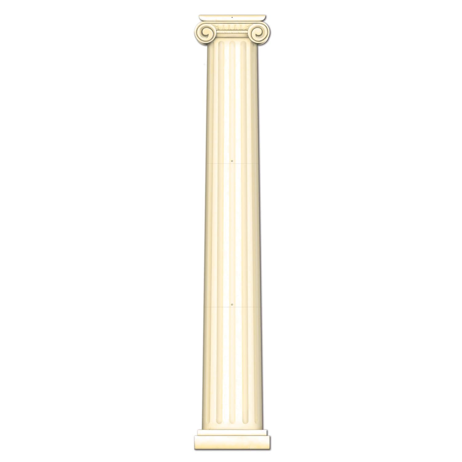 Beistle Roman Pillar Photo Prop Backdrop, Greek Column Wall Decoration, Italian Jointed Cut Out Party Decor, Rome& Greece Party Accessry, 6'