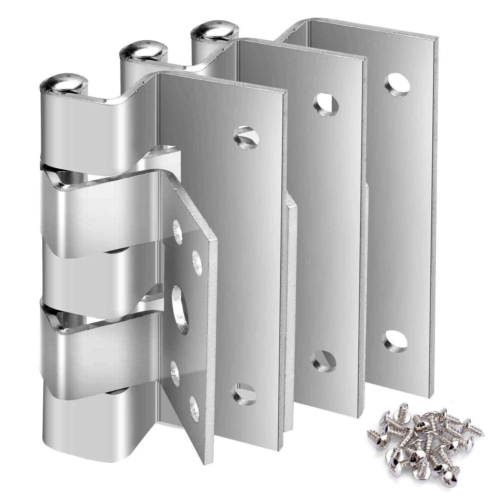 3 Pack Door Hinges Replacement for Combination Doors Compatible with Elixir Mobile Homes Exterior Door Hinge Series 6000 8000 9000 (Screws Included)