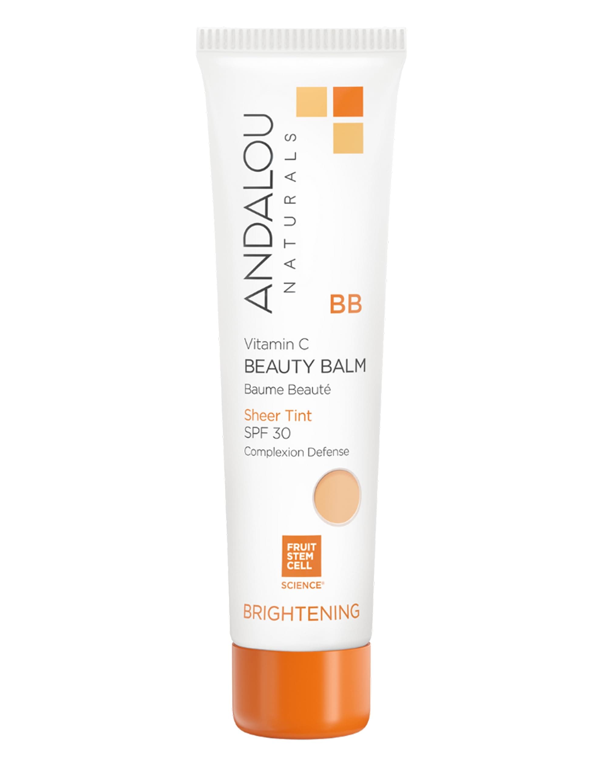 Vitamin C BB Beauty Balm Sheer Tint SPF 30-2-in-1 BB Cream & Mineral Sunscreen for Face - With Non-Nano Zinc Oxide Skin Protection - 2 fl oz