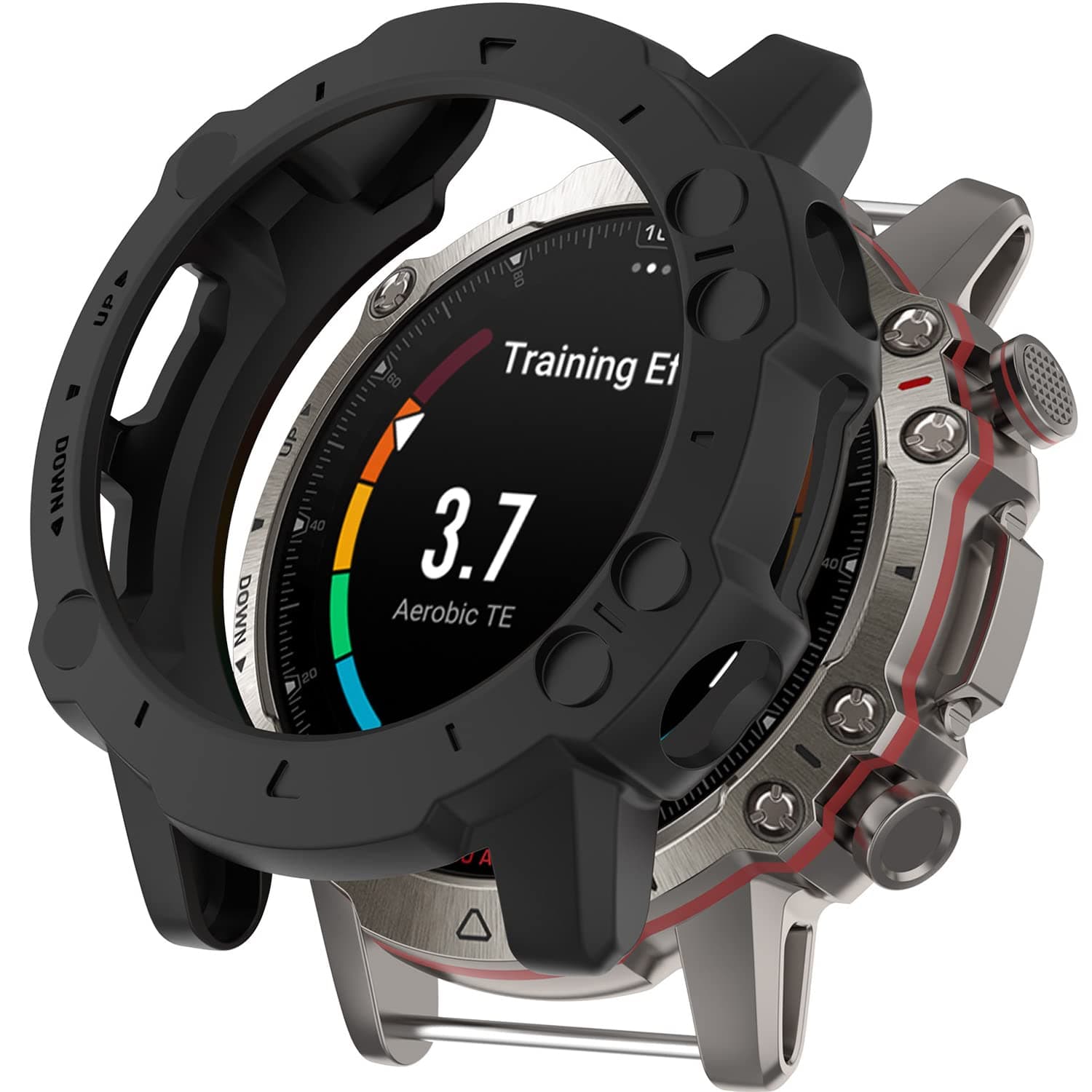 Miimall Compatible with Amazfit Falcon Case Cover, Soft TPU Anti-Scratch Bezel Bumper Frame Shell Shockproof Protective Case Accessories for Amazfit Falcon Smartwatch (Black)