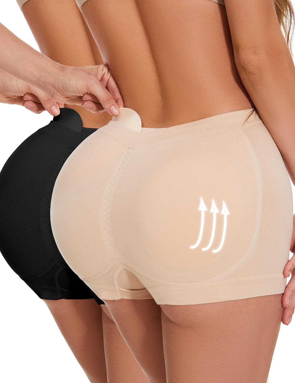 Zimi CollectionButt Lifter Panties Shaperwear for Women Seamless Hip Enahncer Body Shaper Boyshort Padded Underwear