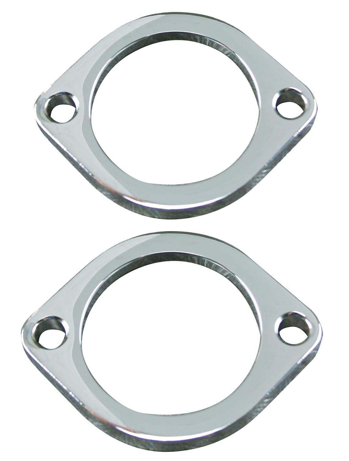 Ultima Exhaust flanges, chrome 66-203