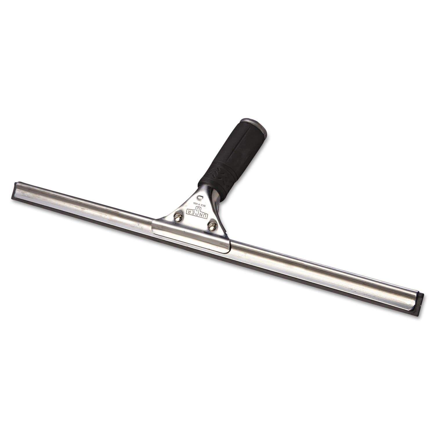 Unger PR450 18" Pro Stainless Steel Complete Window Squeegee with Handle and Rubber Blade