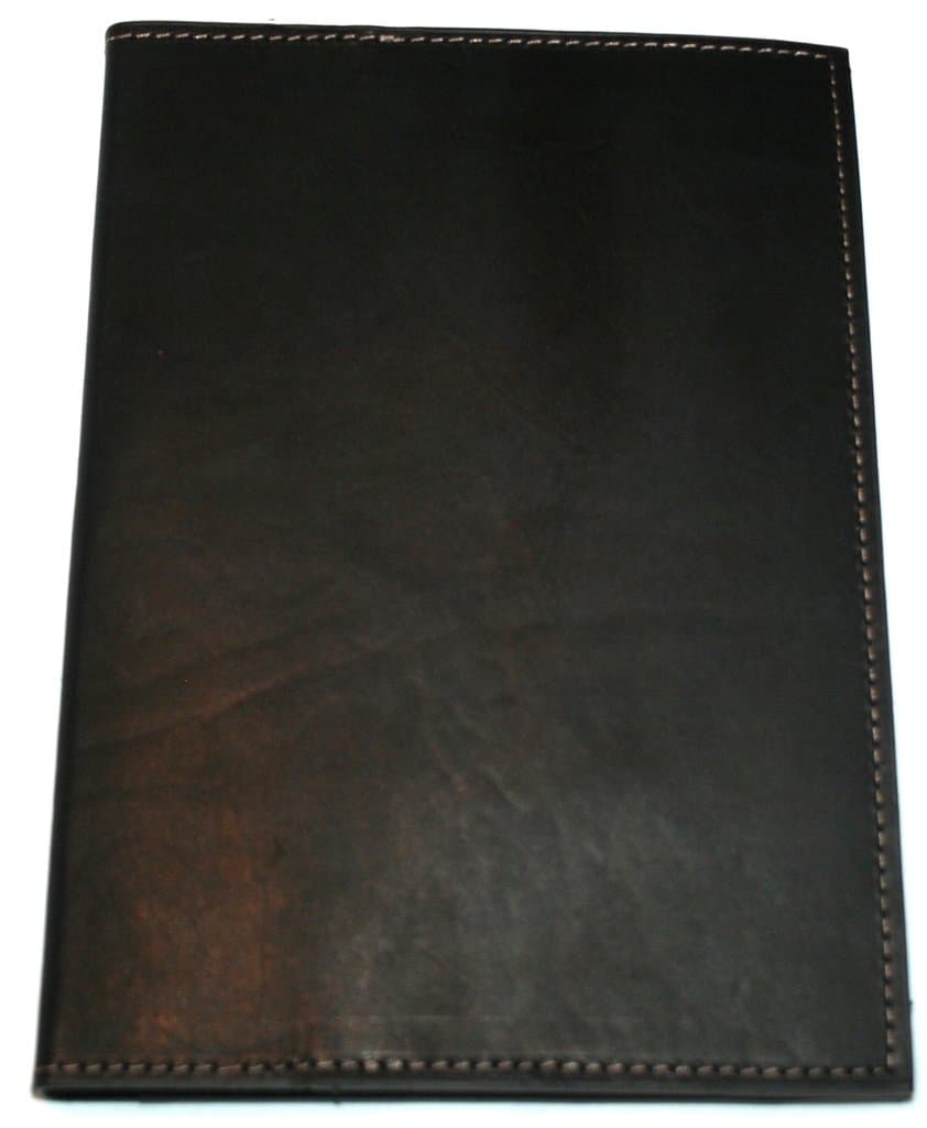 Amazing Leather Products Latigo Jr Legal Portfolio Notepad and Side Hinge - Black