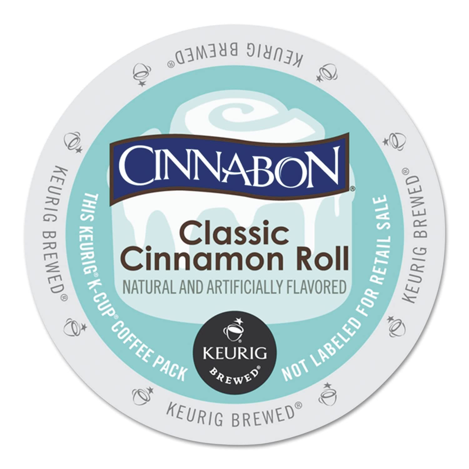 Classic Cinnamon Roll, Single-Serve Keurig K-Cup Pods, Flavored Coffee, 24 Count