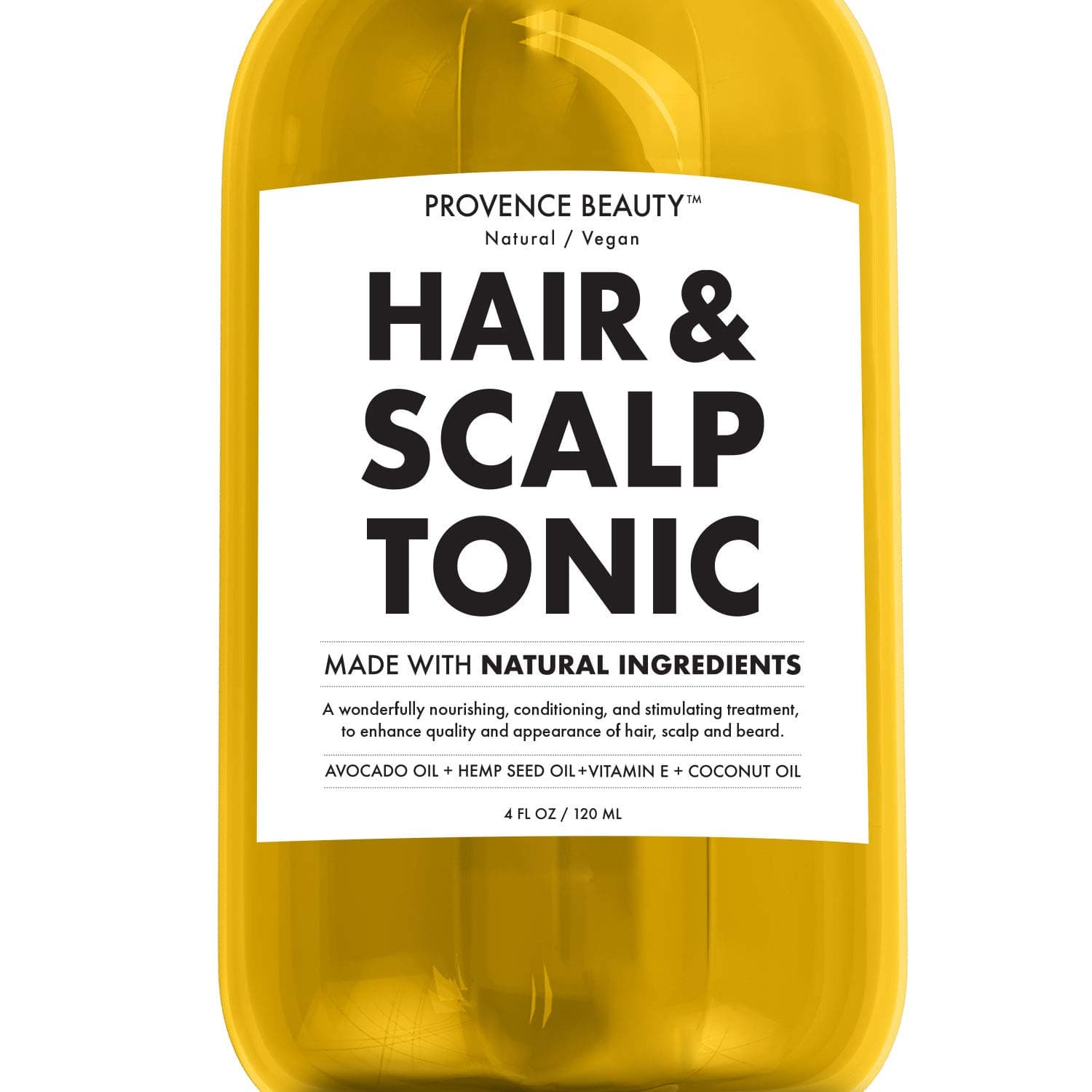 Provence Beauty | Hair & Scalp Tonic - Multi-purpose Oil (Skin Moisturizing, Nail Strengthening, Cleansing and Beard Grooming) | Nature Made Essential Oils - Potent All-in-One Solution | 4 FL OZ
