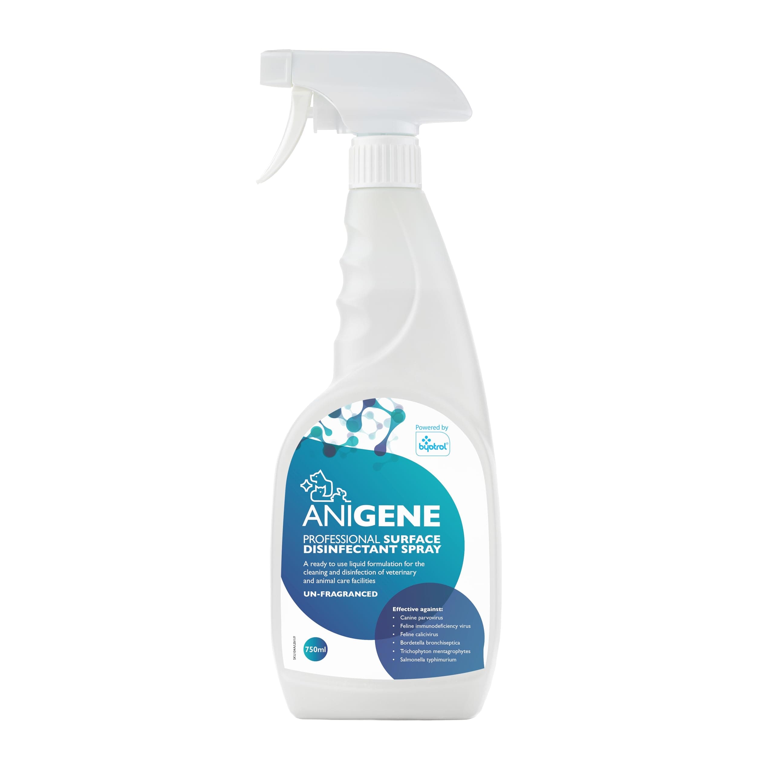 ANIGENE Professional Disinfectant Spray (750ml) - Vet Quality Antibacterial Surface Cleaner Spray - Effective In 60 Seconds - Rinse Free, No Diluting Required - Fast Multi-Surface Cleaner Spray