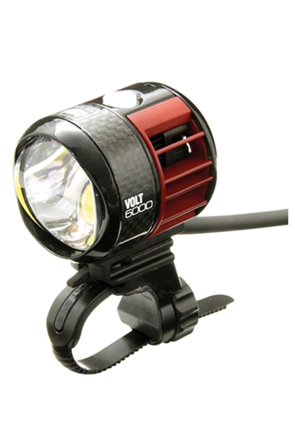 CatEye Volt 6000 HL-EL6000RC Rechargeable Headlight: Black and Red